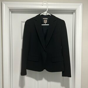 Anne Klein Jacket & Skirt Size 2 Lined Black Suit